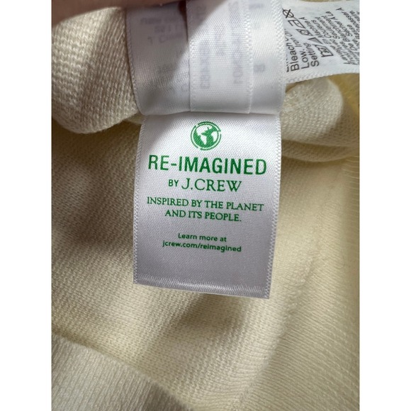 J. Crew Cream Gold V Neck Button Up Cropped Sweater Vest Womens M Old Money - Picture 13 of 15